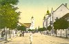 A Petfi Sndor utca (az 1899 eltti ri utca) Untermller Ern 1910-ben kiadott sznezett lapjn. Forrs: a Szentesi Levltr kpeslapgyjtemnye