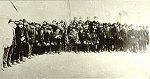 A 48-as öreg honvédek a korabeli fényképen 1898 március 15-én. Forrás: a Szentesi Levéltár fotógyűjteménye.