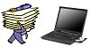 Paprhegy vagy laptop? Illusztrci: TF.