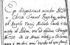 A szentesi Kereszteltek Anyaknyve I. ktetnek bels cmlapja, Pruszkay Smuel kezd soraival, 1750. oktber 28. Forrs: Szentesi let