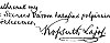Kossuth Lajos aláírása a szentesiekhez képviselővé választása alkalmából írt levélen - 1869.04.19. Forrás: Szentesi Levéltár