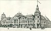Az új Városháza. Untermüller Ernő képeslapja (1907) Bohn Alajos tervét jeleníti meg. Forrás: Szentes régi képes levelezőlapokon.