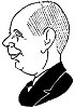 Vitéz dr. Bonczos Miklós (1897-1971) portréja egy korabeli karikatúra-sorozatból. Forrás: Szatmári Imre (1938-2003) magángyűjteménye