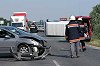 A balesetben a kisbusz vétlen sofőr sérült meg könnyebben. Fotó: Vidovics Ferenc