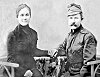 Első világháborús katona és felesége a korabeli fotón. Forrás: Szentesi Levéltár - Szentesi Élet