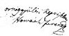 Horváth Ferenc aláírása a Városi Közgyűlés 1849-ben kelt levélen. Forrás: Szentesi Levéltár - Szentesi Élet