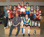 A Szentesi FSC NB I-es női futsalcsapata. Fotó: Vidovics Ferenc - 2005