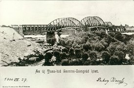 Az új Tisza-híd Szentes-Csongrád közt (Untermüller, 1903)