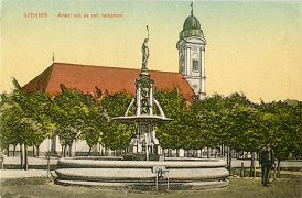 Artézi-kút, református templom  (Untermüller, 1910)