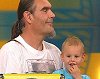 Szőke Sándor és kétéves kisfia a műsorban. Fotó: TV2