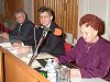 Ollai Istvánné a megalakuló testület korelnöke megnyitja a 2002-es alakuló testületi ülést. Fotó: Vidovics Ferenc - 2002