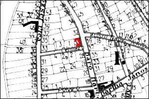 A báró Harruckern utca 30. Szentes Megyei Város belsőségének térképén - 1930