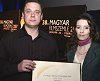 Talán Csaba operatőr és Vági Barbara riporter a díjátadón. Fotó: www.tv2.hu
