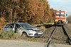 Vonat és autó ütközött Szentes és Szegvár között. Fotó: Csongrád Megyei Rendőr-főkapitányság (galéria) 