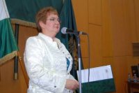 Magyar Anna, a Csongr�d Megyei K�zgy�l�s eln�ke a sajt�t�j�koztat�n. Forr�s: promenad.hu