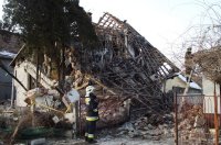 A g�zrobban�s a szomsz�dos �p�leteket is megrong�lta. Fot�: Korom Andr�s