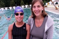 R�cz Nikolett edz�j�vel, Kov�cs Brigitt�val. Fot�: DM/DV