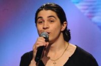 Az X-Faktor sz�npad�nTarsoly Arnold. Fot�: RTL Klub