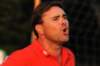 Luk�cs D�nes, a Bodrogi Bau Szentesi CS&K v�zilabdaedz�je. Fot�: DM/DV