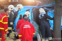 Teherautó és személygépkocsi ütközött Csongrádnál. Fotó: Donka Ferenc/Csongrád TV 