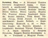 Az els� sz�m impresszuma