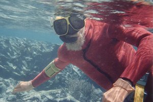 Griff and Debbie diving in the Carribean Sea - Griff �s Debbie a Karib-tengerben b�v�rkodik