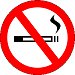 A dohányzás tiltását jelző szimbólum. Forrás: www.wikipedia.hu