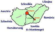 Szentes Magyarország térképén